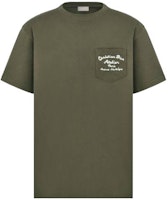 DIOR SS22 背面字母印花圓領T恤 深綠色。 293J645A0677-C680 Order DIOR SS22 背面字母印花圓領T恤 深綠色。 293J645A0677-C680