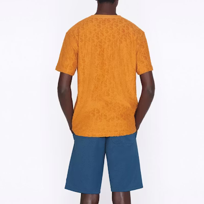 Camiseta DIOR SS22 Logo Gráfico Cuello Redondo de Algodón Naranja 113J692A0614-C141 Details for Camiseta DIOR SS22 Logo Gráfico Cuello Redondo de Algodón Naranja 113J692A0614-C141
