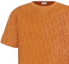 Cheap Camiseta DIOR SS22 Logo Gráfico Cuello Redondo de Algodón Naranja 113J692A0614-C141