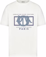 DIOR SS24 Logo Print Loose White Crewneck T-Shirt. 493J642A0817-C085 DIOR SS24 Logo Print Loose White Crewneck T-Shirt. 493J642A0817-C085