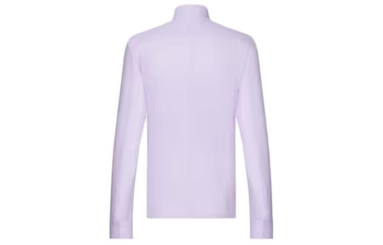 Lookbook Camisa DIOR Manga Larga Rayada con Cuello y Botones en Morado Claro. 343C559A5982-C084