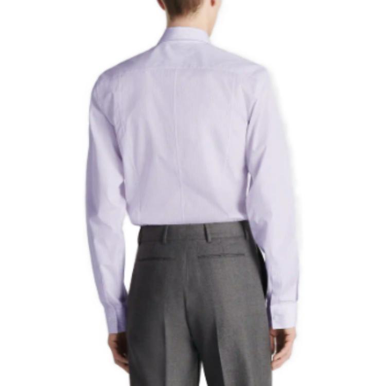 Purchase Camisa DIOR Manga Larga Rayada con Cuello y Botones en Morado Claro. 343C559A5982-C084