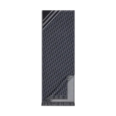Dior Stylish Minimalist Wool Scarf in Black. 18E0005A0479-C988