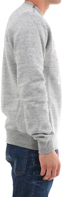 DIOR "T-Rex Cherry Blossom" Grey Unisex Pullover Sweatshirt 933J635B0555-880 Details for DIOR "T-Rex Cherry Blossom" Grey Unisex Pullover Sweatshirt 933J635B0555-880