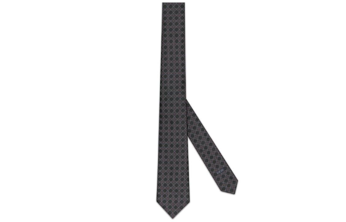 DIOR  Tie Black with Signature Jacquard Pattern. 48C1047B0961C984 圖 2