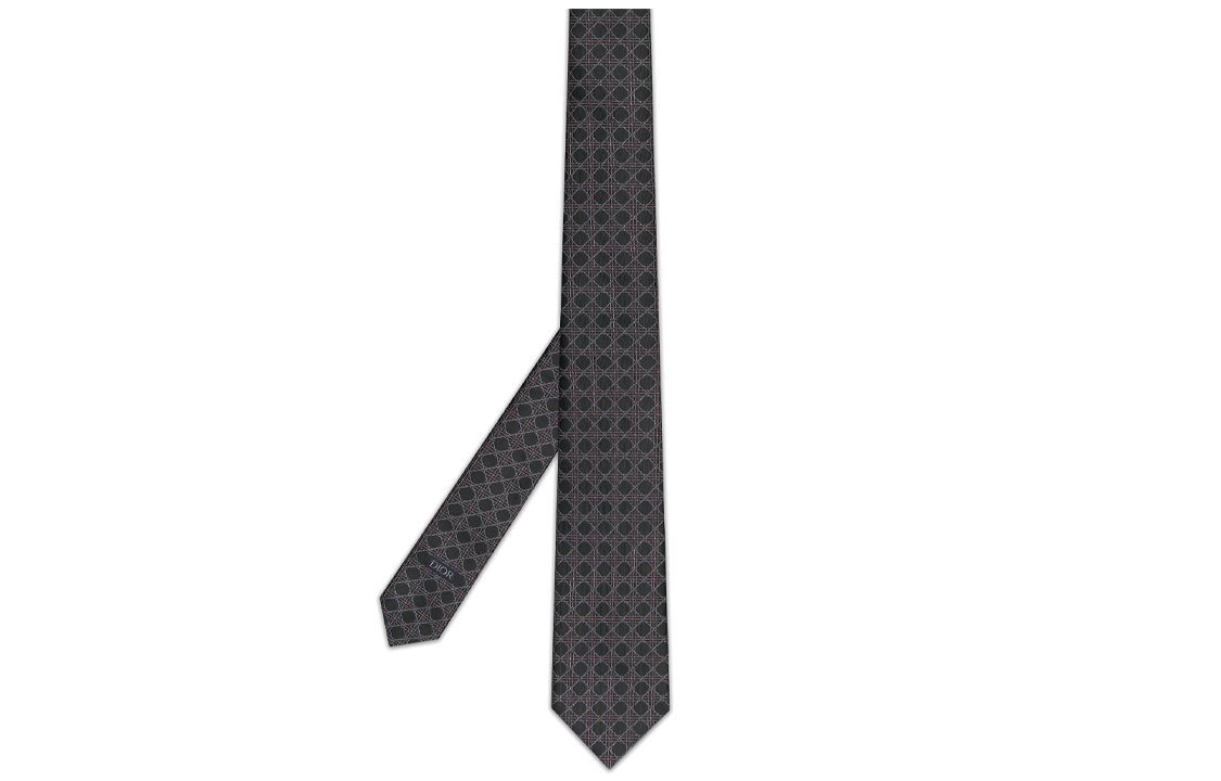 DIOR  Tie Black with Signature Jacquard Pattern. 48C1047B0961C984 圖 3
