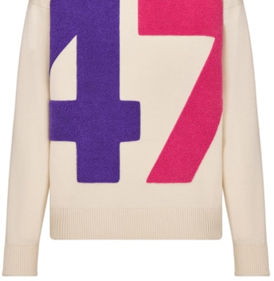 DIOR 米色拼色半拉链针织长袖毛衣 313M651AT478-CO84 Lookbook DIOR 米色拼色半拉链针织长袖毛衣 313M651AT478-CO84