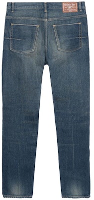 DIOR 復古標誌直筒牛仔褲帶側拉鍊口袋-藍色 193D011BY513-C520 Lookbook DIOR 復古標誌直筒牛仔褲帶側拉鍊口袋-藍色 193D011BY513-C520