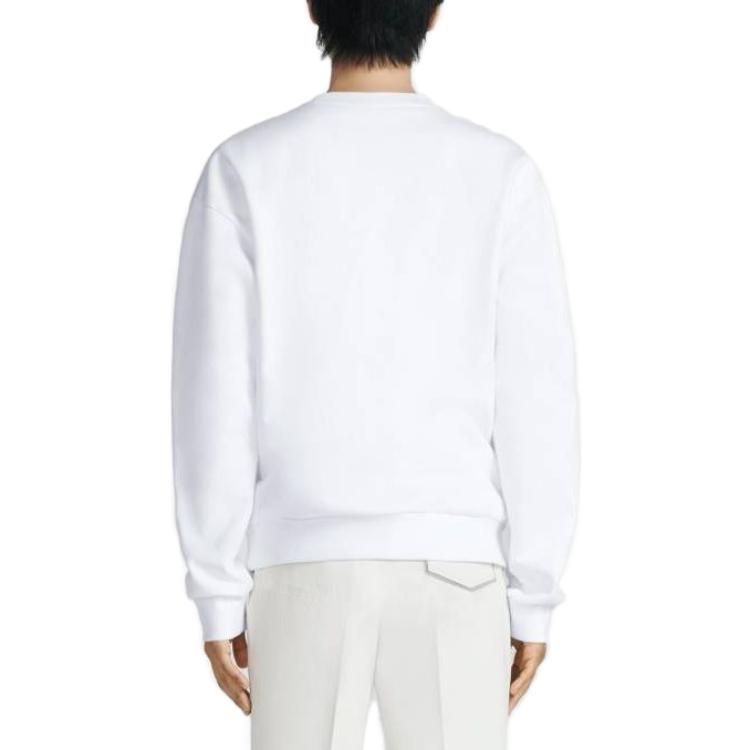 Purchase 디올 화이트 애니멀 프린트 크루넥 스웨트셔츠 383J679A0807-C088