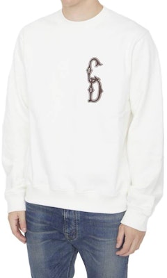 DIOR Baju Lengan Panjang Putih dengan Sulaman Logo. 343J699A053-1C087 Lookbook DIOR Baju Lengan Panjang Putih dengan Sulaman Logo. 343J699A053-1C087