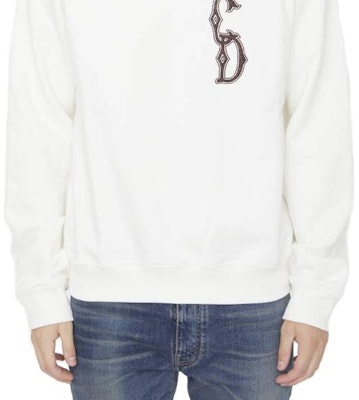 DIOR Baju Lengan Panjang Putih dengan Sulaman Logo. 343J699A053-1C087 Sizing DIOR Baju Lengan Panjang Putih dengan Sulaman Logo. 343J699A053-1C087