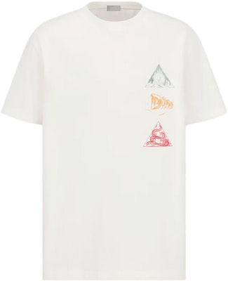 DIOR Kaos Putih Grafis Straight-Fit Lengan Pendek. 393J696D0817-C089 Buy DIOR Kaos Putih Grafis Straight-Fit Lengan Pendek. 393J696D0817-C089