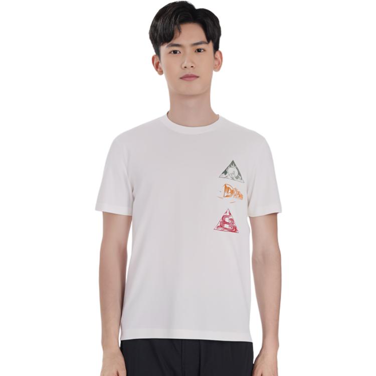 Purchase DIOR Kaos Putih Grafis Straight-Fit Lengan Pendek. 393J696D0817-C089