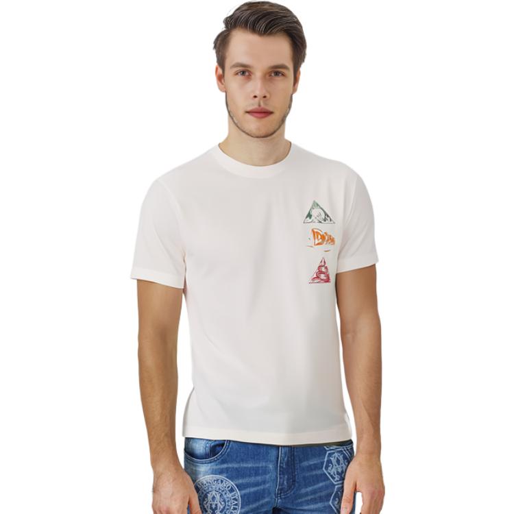 Details for DIOR Kaos Putih Grafis Straight-Fit Lengan Pendek. 393J696D0817-C089