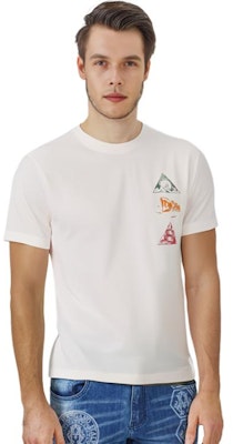 DIOR Kaos Putih Grafis Straight-Fit Lengan Pendek. 393J696D0817-C089 Details for DIOR Kaos Putih Grafis Straight-Fit Lengan Pendek. 393J696D0817-C089