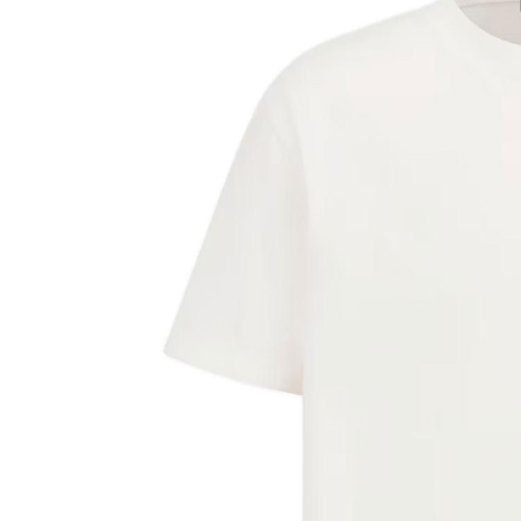 Sizing DIOR Kaos Putih Grafis Straight-Fit Lengan Pendek. 393J696D0817-C089