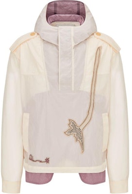 DIOR White Hoodie Pullover Jacket with Pattern Applique. 283C402A5525-C184 Order DIOR White Hoodie Pullover Jacket with Pattern Applique. 283C402A5525-C184