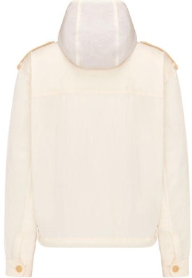 DIOR White Hoodie Pullover Jacket with Pattern Applique. 283C402A5525-C184 Lookbook DIOR White Hoodie Pullover Jacket with Pattern Applique. 283C402A5525-C184