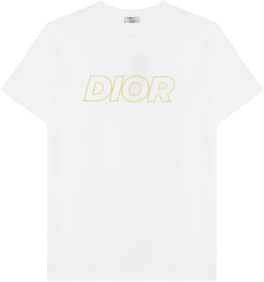 DIOR White Letter Print Crewneck Short-Sleeve T-Shirt 393J696E0847-C086 Buy DIOR White Letter Print Crewneck Short-Sleeve T-Shirt 393J696E0847-C086