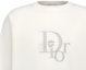 Purchase ディオール ホワイト ロゴ刺繍 クルーネック 長袖 カジュアル Tシャツ 313J643A0753-C080