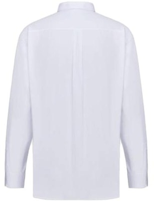 DIOR White Long Sleeve Casual Shirt with Subtle Logo. 243C551C1581-C088 Lookbook DIOR White Long Sleeve Casual Shirt with Subtle Logo. 243C551C1581-C088