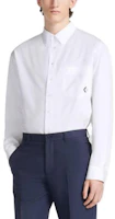 Shop DIOR 白色長袖休閒襯衫,附低調標誌。 243C551C1581-C088