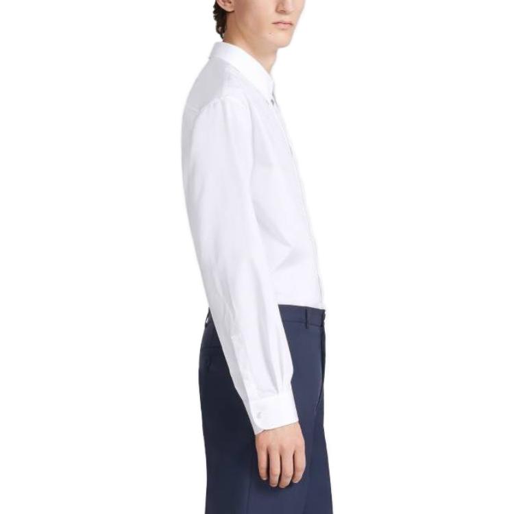 Details for Camisa Casual DIOR Blanca de Manga Larga con Logo Sutil. 243C551C1581-C088