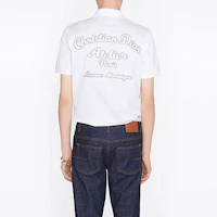 Sizing DIOR 白色字母刺繡 Polo 衫. 293J832A0448-C088