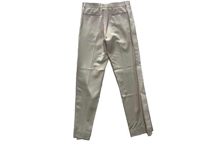 Lookbook DIOR 白色側條紋中腰休閒長褲 143C107B5180-C080