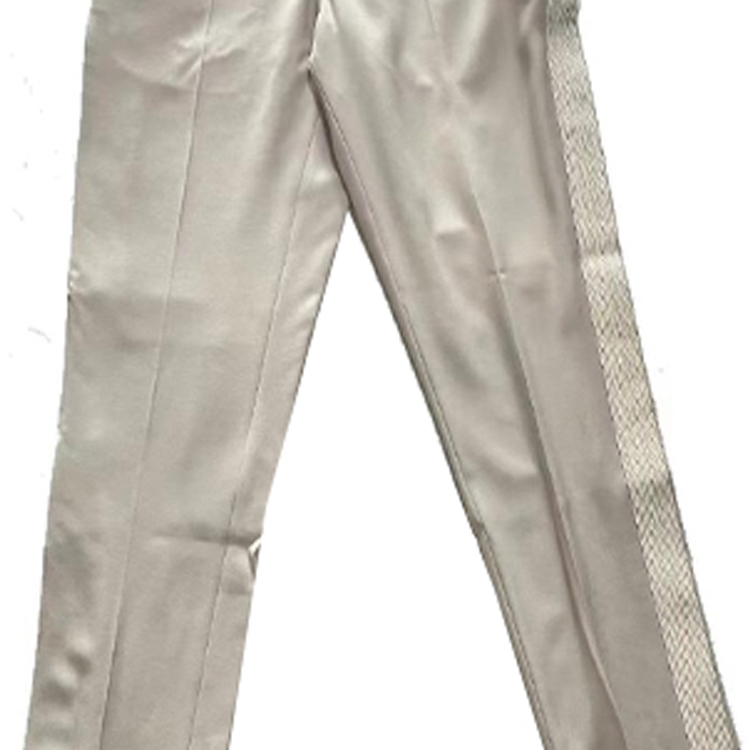 Sizing DIOR 白色側條紋中腰休閒長褲 143C107B5180-C080