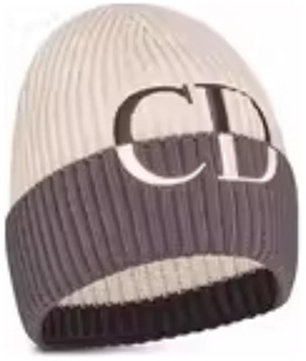 DIOR Wool Beanie with Embroidered Logo in Beige. 213MB01AT371181 Lookbook DIOR Wool Beanie with Embroidered Logo in Beige. 213MB01AT371181