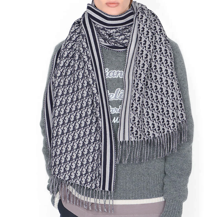 DIOR  Wool Knit Letter Logo Scarf - Warm and Casual. 93E0017A0229_C588 圖 5