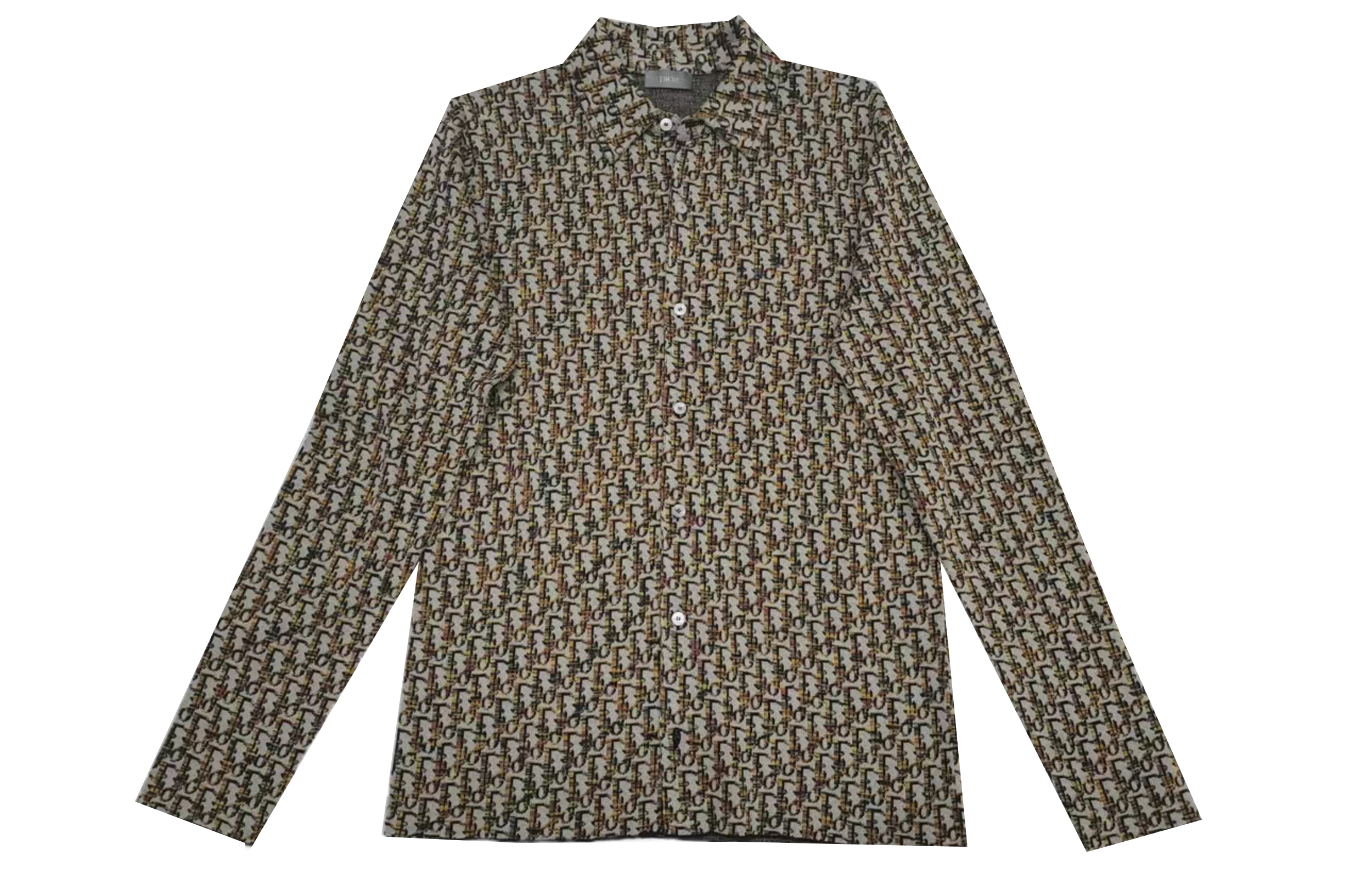 Order DIOR 黄色标志印花长袖纽扣衬衫 023M550AT425-C182