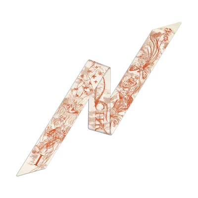 Dior ABCDior "Imagination" Mitzah Scarf Deep Orange. 11ABC106I600-C270