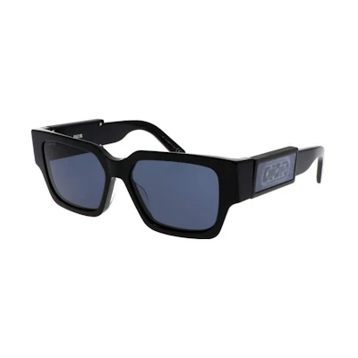 DIOR Acetate Irregular Sunglasses Black Unisex Couple Style with Logo Detail DIOR MAN CD SU 16B0