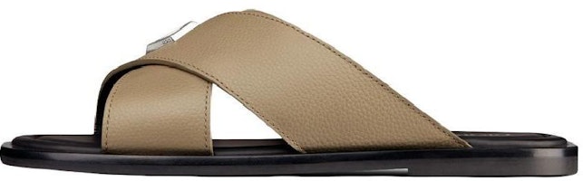 Dior Alias Leather Flat Slide Sandals 'Beige' 3SA125YJK_H700 Dior Alias Leather Flat Slide Sandals 'Beige' 3SA125YJK_H700