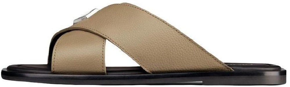 迪奥别名皮革平底拖鞋 '米色' 3SA125YJK_H700 Buy 迪奥别名皮革平底拖鞋 '米色' 3SA125YJK_H700