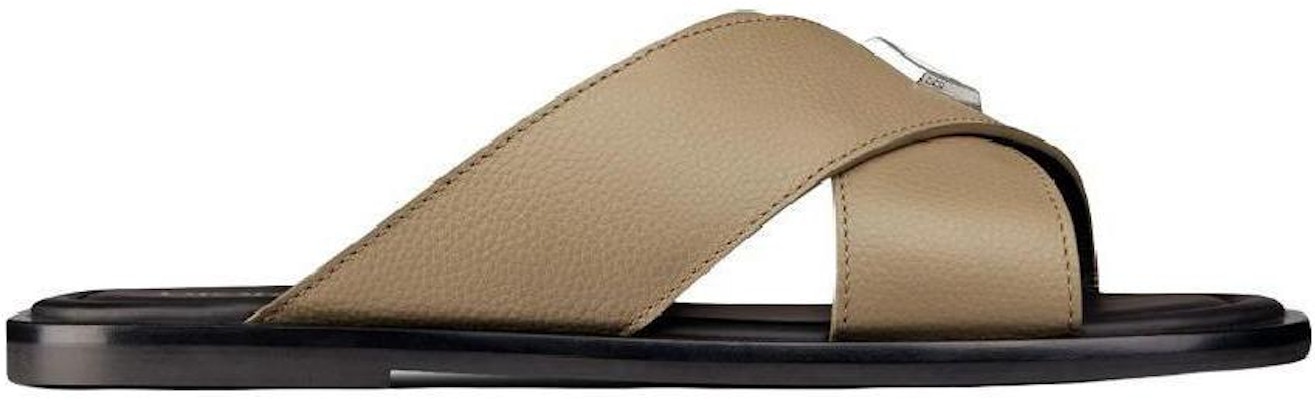 Dior Alias Leather Flat Slide Sandals 'Beige' 3SA125YJK_H700 Order Dior Alias Leather Flat Slide Sandals 'Beige' 3SA125YJK_H700