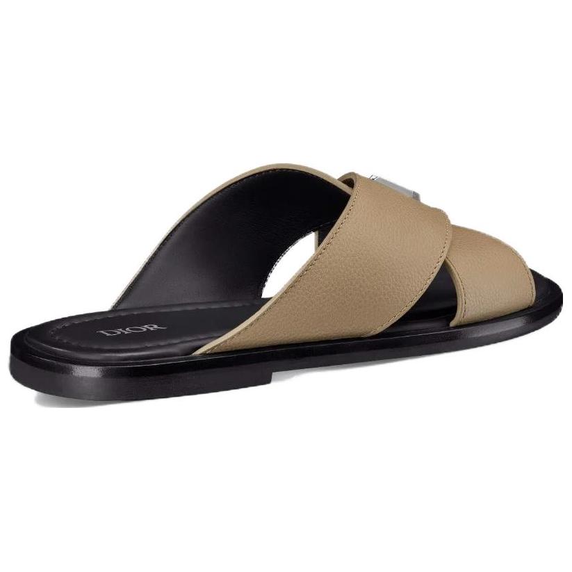 Shop Sandal Rata Kulit Dior Alias 'Beige'. 3SA125YJK_H700