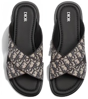 ディオール Alias サンダル (ベージュ/ブラック オブリーク) 3SA126ZSA_H961 Shop ディオール Alias サンダル (ベージュ/ブラック オブリーク) 3SA126ZSA_H961