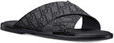 Lookbook Sandal Dior Alias 'Dior Oblique - Hitam' 3SA126ZSA_H969