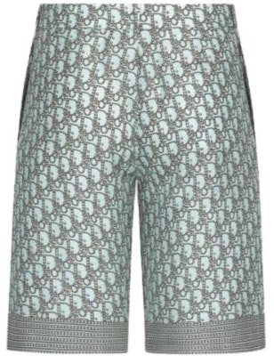DIOR Pantalones Cortos Casuales Corte Recto Estampado Completo Hombre Azul 013C121A5650-C680 Lookbook DIOR Pantalones Cortos Casuales Corte Recto Estampado Completo Hombre Azul 013C121A5650-C680