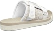 Shop Dior Alpha 'Kulit Kain Beludru Putih Jacquard Mule' 3SA081YXV_060
