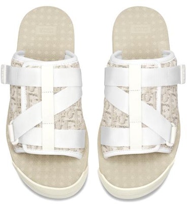 Dior Alpha 'White Oblique Jacquard Leather Mule' 3SA081YXV_060 Purchase Dior Alpha 'White Oblique Jacquard Leather Mule' 3SA081YXV_060