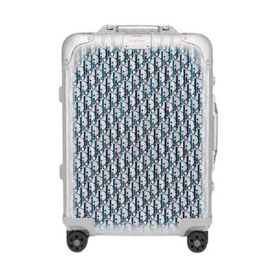 Dior and RIMOWA Cabin Suitcase Grey/Blue