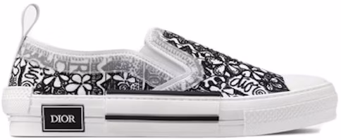 Dior And Shawn B23 Slip On Black White Embroidery 3SN262ZCO_H169 Dior And Shawn B23 Slip On Black White Embroidery 3SN262ZCO_H169