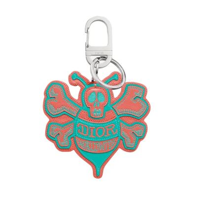 Dior And Shawn Bee Key Ring Pink/Green