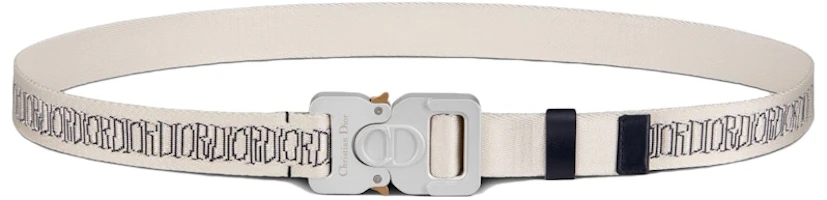 Dior And Shawn Belt 25 MM Beige/Navy Blue Dior And Shawn Belt 25 MM Beige/Navy Blue