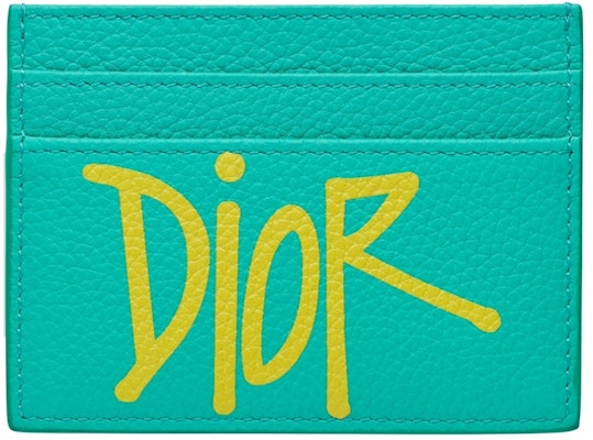 Dior And Shawn Card Holder (4 Card Slot) Green/Yellow Buy Dior And Shawn Card Holder (4 Card Slot) Green/Yellow