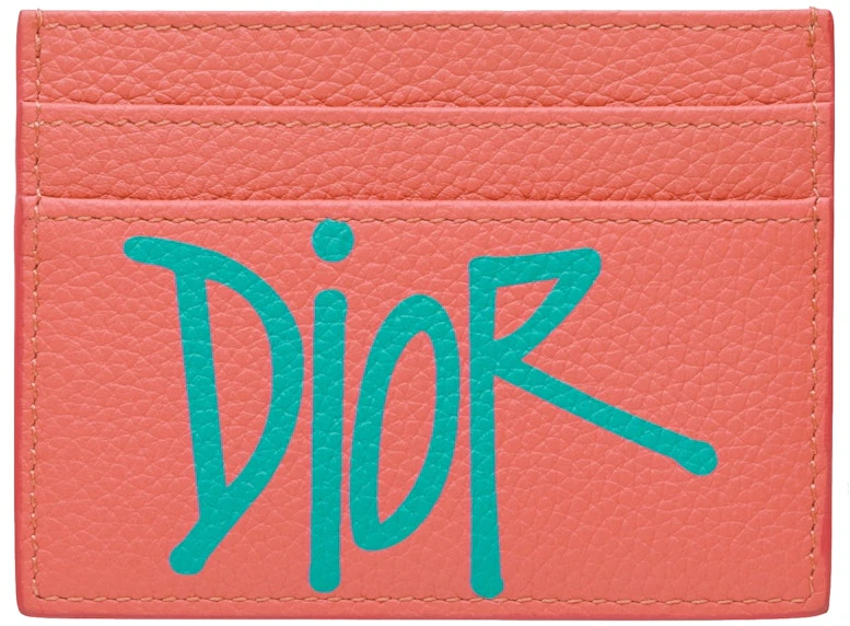 dior-and-shawn-card-holder-4-card-slot-pink-green